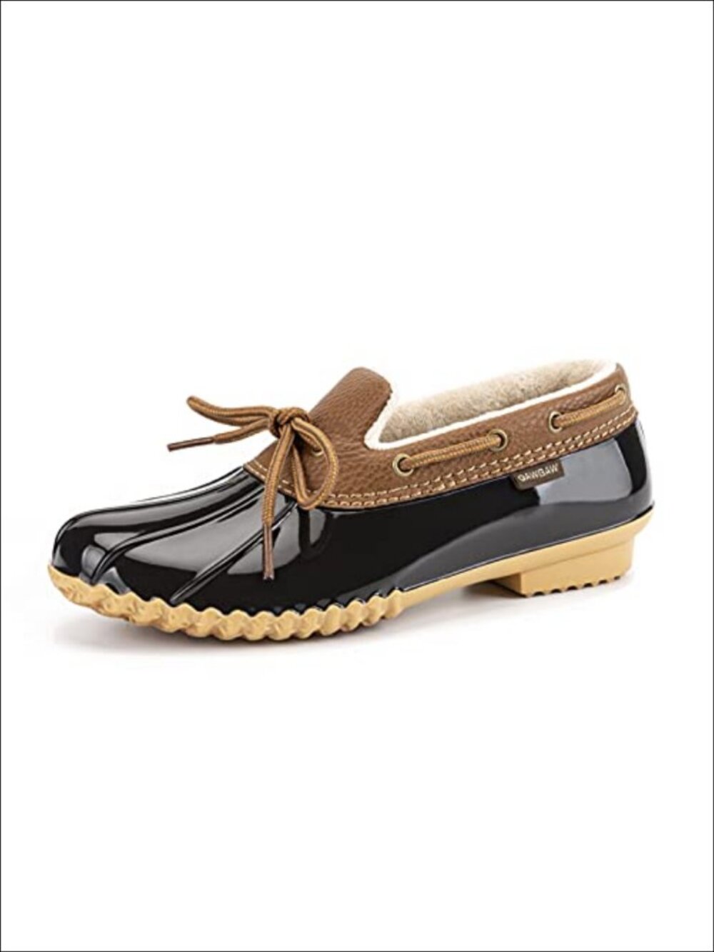 Waterproof Slip On Ankle Rain Boots Duck Shoes Flat Winter Garden